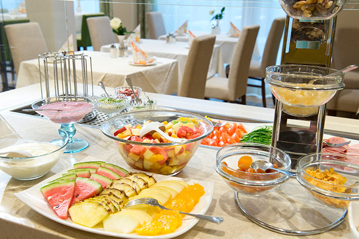 Frisches Frühstücksbuffet